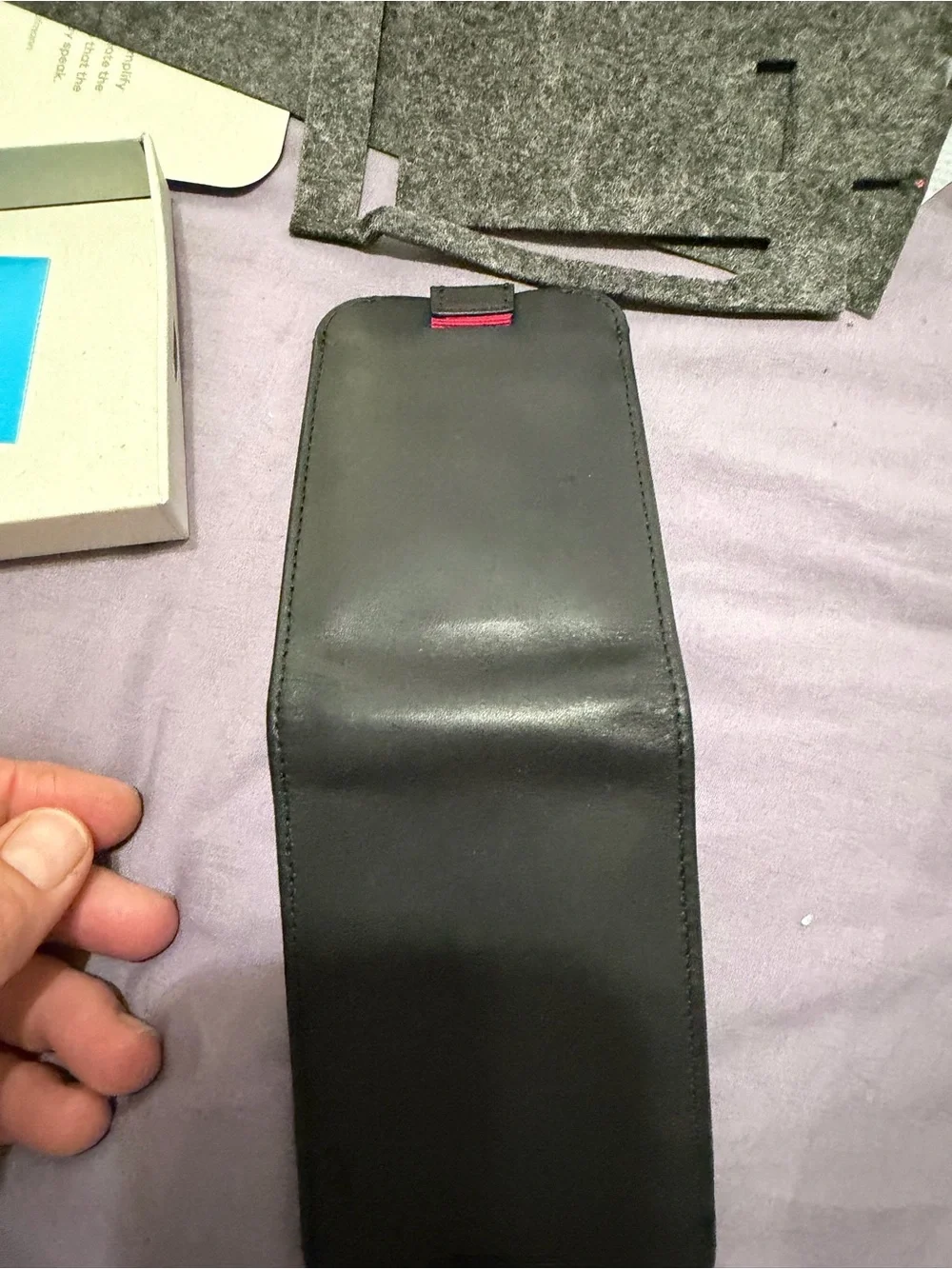 Distil Wally 5.0 premium Wally Bifold leather wallet titanium money clip